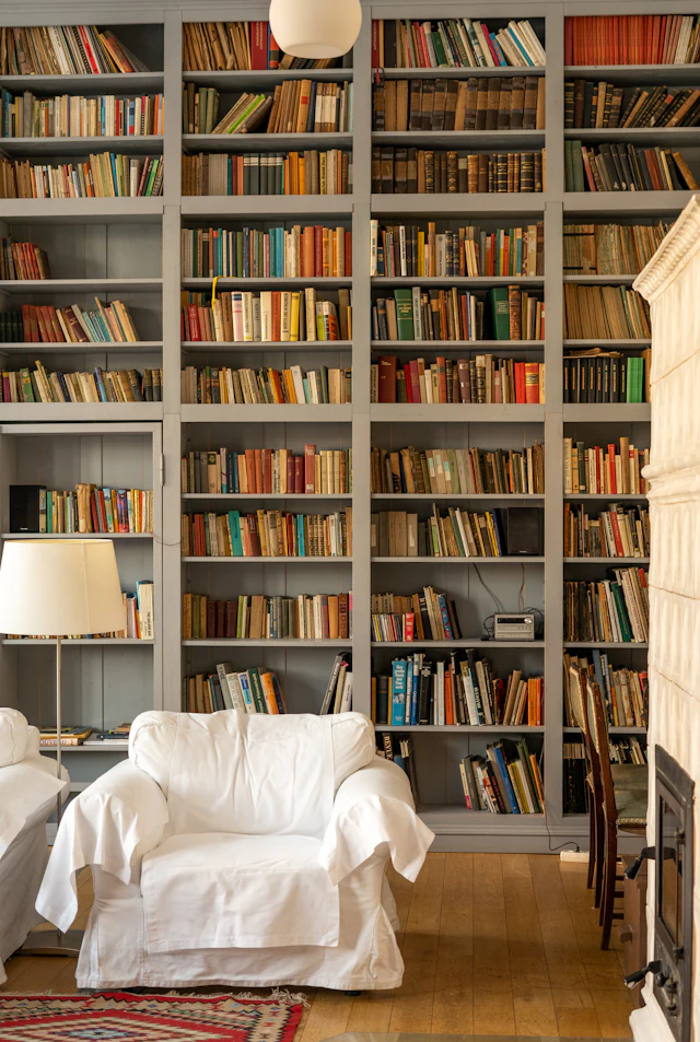 custom built-in bookshelves
